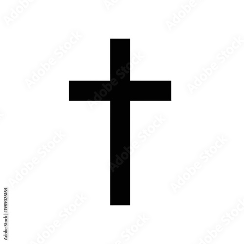 Black Christian Cross Symbol