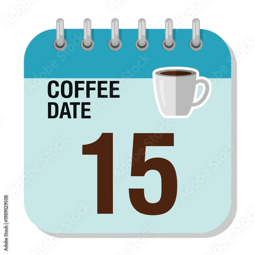 Coffee Date Calendar Reminder - Day 15