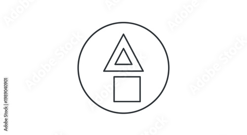 Free Download Geometric shapes in a circle. - GFXLoad