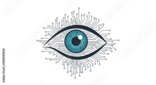 Closeup of a Blue Human Eye 1.