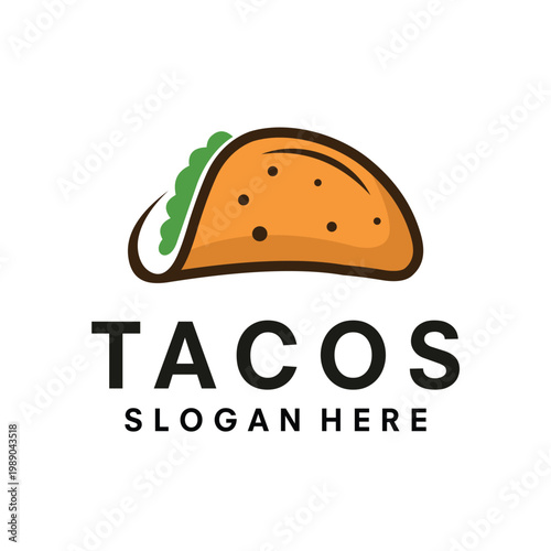 tacos logo vector template illustration