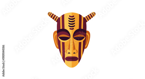 Traditional African Tribal Face Mask Design 1.