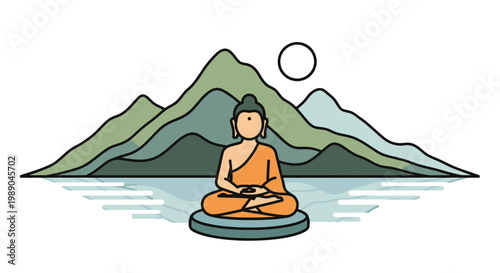 Buddha in Meditation Posture.