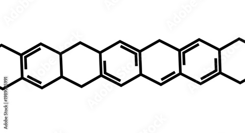 Linear Polycyclic Aromatic Hydrocarbon Molecular Structure