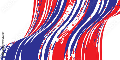 Car sticker wrap abstract banner sporty lines red blue grunge color combination brush thunder storm motorsport racing pattern, Eps 10.