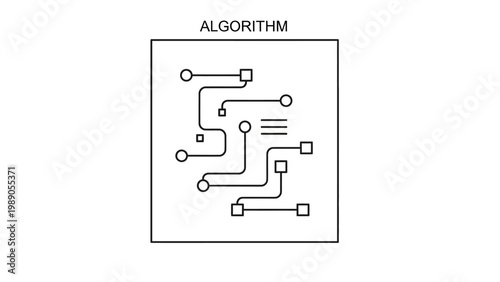Abstract visual representation of a complex computational algorithm, depicting interconnected data flow and logical processing pathways for advanced technological systems