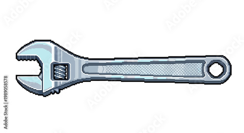 Adjustable wrench tool for mechanical work.