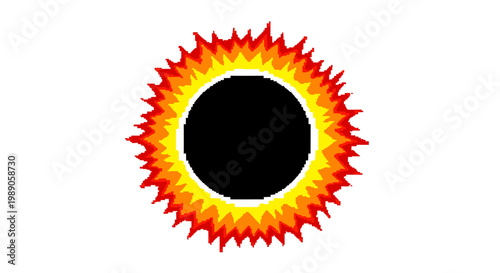 A Striking Illustration of a Solar Eclipse.