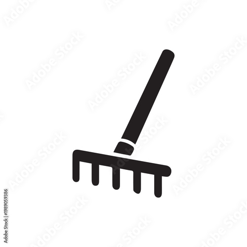 Essential garden rake icon a simple yet powerful tool for tidying your outdoor space