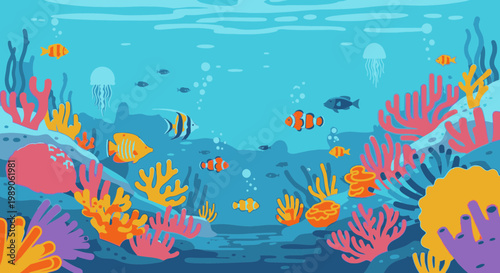 Colorful Coral Reef Fish Marine Life 2.