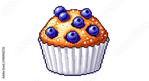 Delicious Blueberry Muffin Baked Freshly Homemade.