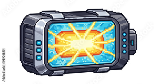 Futuristic Energy Cell Power Source Device.