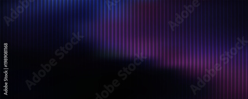 Abstract Glassy Purple and Blue Gradient Light on Dark Background