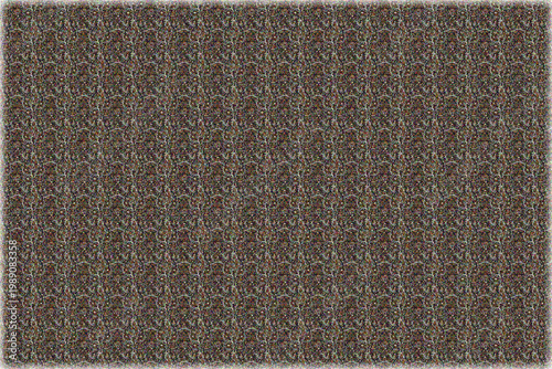 Billede på lærred Abstract stereogram pattern with hidden three dimensional depth effect brown mos