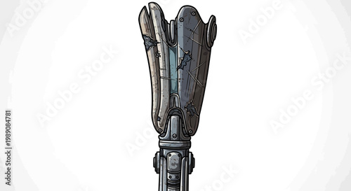 Futuristic Prosthetic Leg - Sci-Fi Bionic Limb