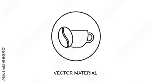 Vector illustration of coffee cup icon.