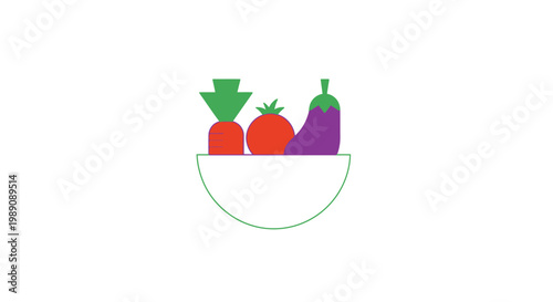 Fresh vegetables in a bowl.