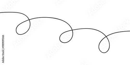 abstract simple black spring line design.