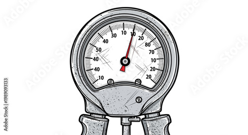 Hand grip strength tester gauge