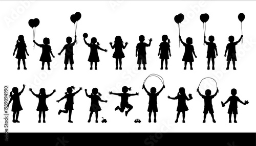 Two mermaid silhouettes sitting on crescent moons with a magic wand and sparkling stars isolated on white background for fantasy.