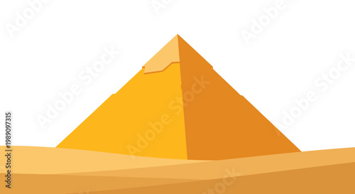 Pyramid Desert Landscape Ancient Egypt.