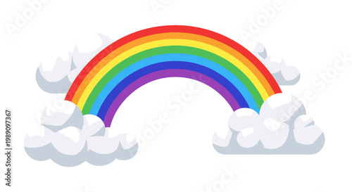 Rainbow in the cloudy sky 1.