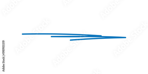 abstract simple blue underline symbol.