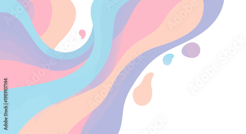 Vibrant colorful abstract liquid shapes.