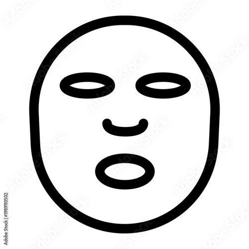 Facial Mask Skincare Icon