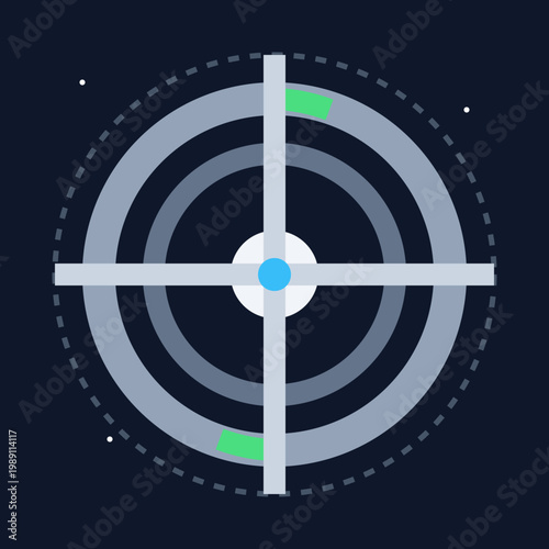 The logo for the new game, the game is a crosshair