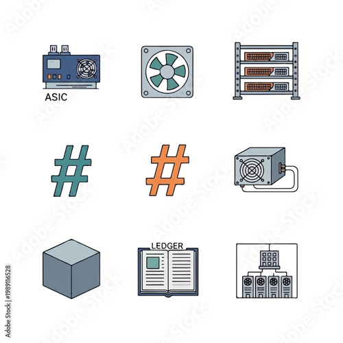 Cryptocurrency Mining Hardware and Concepts Collection.