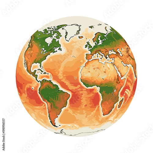 Globe Earth Planet World Map 9.