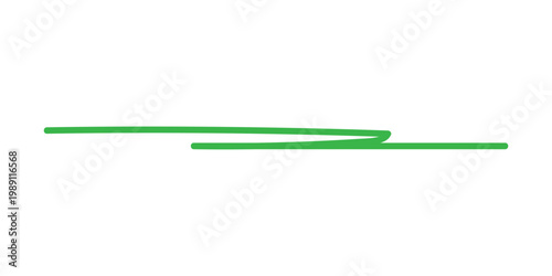 abstract simple green underline vector design.