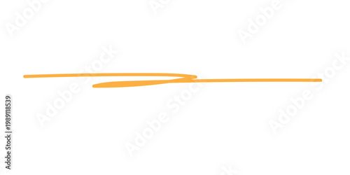 abstract simple orange underline vector art.