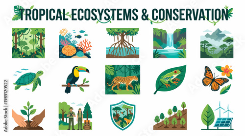Tropical Ecosystems & Conservation Icons
