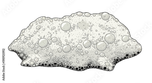 Foam bubbles texture abstract illustration