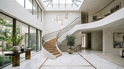 staircase in a modern house