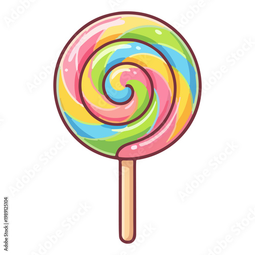 lollipop isolated on white