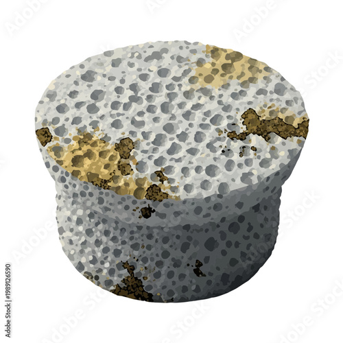 Porous ceramic filter element, macro view