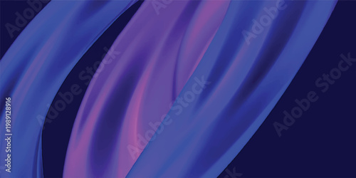 An elegant abstract wallpaper featuring soft blue and violet silk satin fabric waves with a smooth textile texture and flowing curves in an artistic fractal design