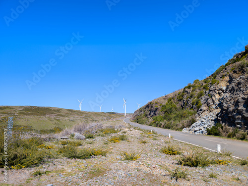 Green wind power in the mountains of Madeira (Portugal)