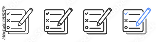 The Ultimate plan Styles with Variations Line of icon set vector illustration