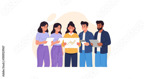 Diverse group of people together.