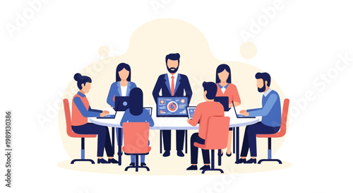 Business People Meeting Office Team.