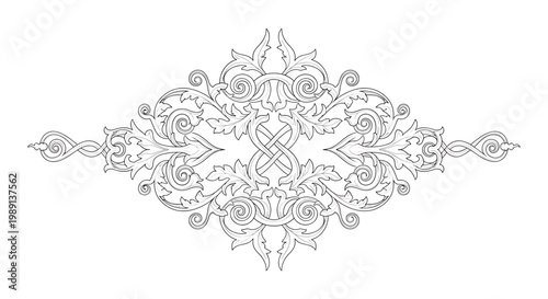 Intricate Ornate Mandala Design Pattern.