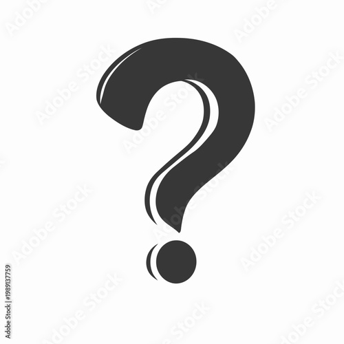 Question Mark Symbol Graphic Design.