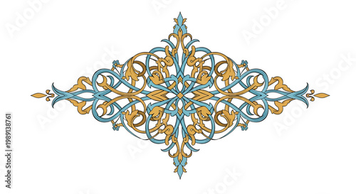 Intricate Ornate Design Element Pattern.