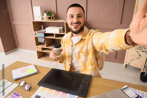Male interior designer with...