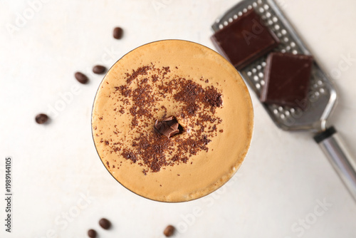 Glass of tasty espresso mar...