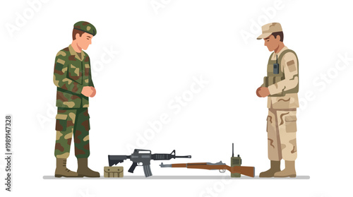 vector 2 different armies make peace by carrying out a ceasefire 5